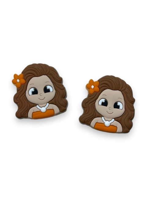 APLIQUE EMBORRACHADO PRINCESA MOANA 3CM (2 UNIDADES)