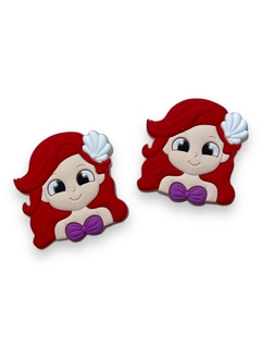 APLIQUE EMBORRACHADO PRINCESA ARIEL 3CM (2 UNIDADES)