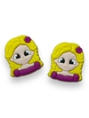 APLIQUE EMBORRACHADO PRINCESA RAPUNZEL 3CM (2 UNIDADES)