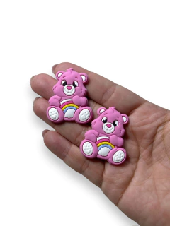 APLIQUE EMBORRACHADO URSINHO CARINHOSO ROSA 3CM (2 UNIDADES) - comprar online