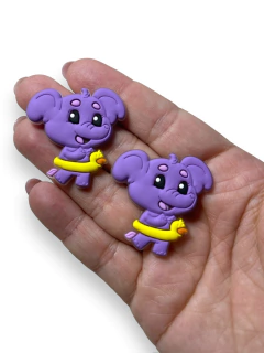 APLIQUE EMBORRACHADO PERSONAGEM BABY TUBE ELEFANTINHA LILÁS 3CM (2 UNIDADES) - comprar online
