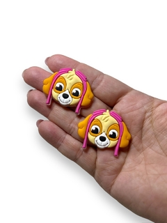 APLIQUE EMBORRACHADO PATRULHA CANINA SKYE 3CM (2 UNIDADES) - comprar online