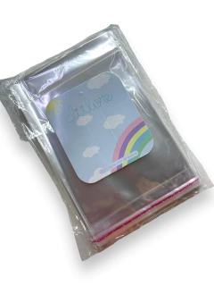 EMBALAGEM DE PLÁSTICO COM FURO 12X15CM AUTO COLANTE COM 100 UNIDADES - comprar online