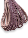 MEIA CANA DE STRASS ROSA CLARO 8MM (1 METRO)