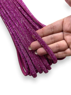 MEIA CANA DE STRASS PINK 8MM (1 METRO) - comprar online