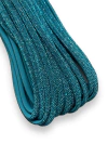 MEIA CANA DE STRASS AZUL TURQUESA 8MM (1 METRO)