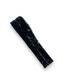 MANTA DE STRASS PRETA 1CM X 40CM (2 UNIDADES)