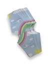 CARTELA EM PAPELARIA PARA BIJOUTERIAS 300G ARCO IRIS 13X4,8CM (10 UNIDADES)