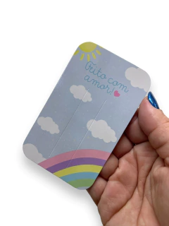 CARTELA EM PAPELARIA PARA LAÇOS 300G ARCO IRIS 6X10CM (10 UNIDADES) - comprar online
