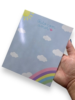 CARTELA EM PAPELARIA PARA LAÇOS 300G ARCO IRIS 15X18CM (10 UNIDADES) - comprar online