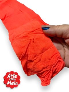 Imagem do MEIA DE SEDA ARTE COM MEIA LARANJA CITRICO COM 2 UND