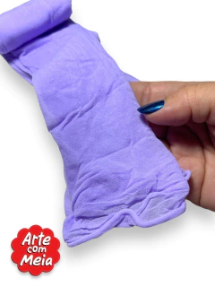 Imagem do MEIA DE SEDA ARTE COM MEIA LILAS COM 2 UND