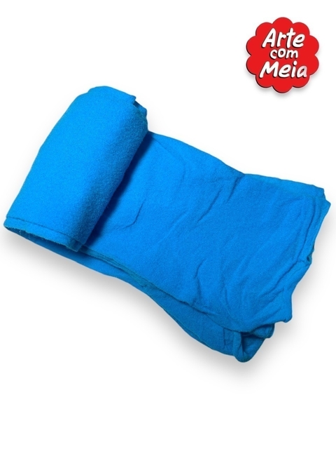MEIA DE SEDA ARTE COM MEIA AZUL TURQUESA COM 2 UND