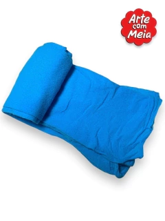 MEIA DE SEDA ARTE COM MEIA AZUL TURQUESA COM 2 UND - loja online