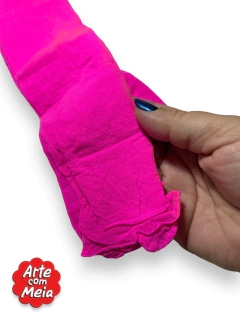 MEIA DE SEDA ARTE COM MEIA ROSA CHOQUE COM 2 UND - comprar online