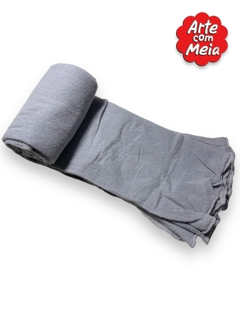 MEIA DE SEDA ARTE COM MEIA CINZA COM 2 UND