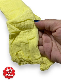 MEIA DE SEDA ARTE COM MEIA AMARELO CANDY COM 2 UND - comprar online