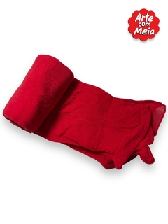 MEIA DE SEDA ARTE COM MEIA VERMELHA - loja online