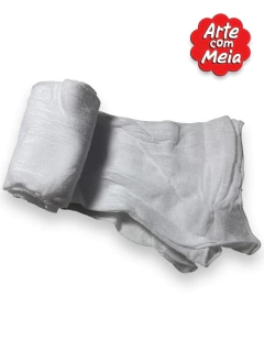 MEIA DE SEDA ARTE COM MEIA BRANCO