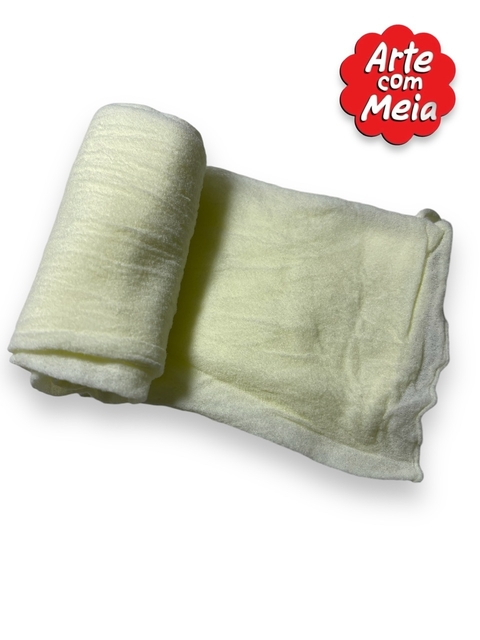 MEIA DE SEDA ARTE COM MEIA AMARELO BEBE COM 2 UND