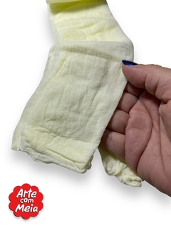 MEIA DE SEDA ARTE COM MEIA AMARELO BEBE COM 2 UND - comprar online