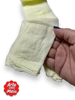 MEIA DE SEDA ARTE COM MEIA AMARELO BEBE COM 2 UND - comprar online
