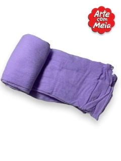 MEIA DE SEDA ARTE COM MEIA LILÁS CLARO COM 2 UND