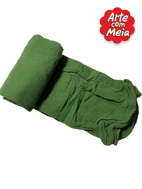 MEIA DE SEDA ARTE COM MEIA VERDE OLIVA COM 2 UND