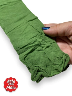Imagem do MEIA DE SEDA ARTE COM MEIA VERDE OLIVA COM 2 UND