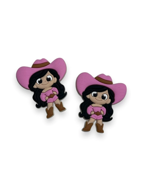 APLIQUE EMBORRACHADO BOIADEIRA ROSA CLARO (2 UNIDADES)