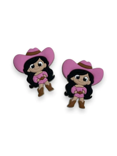 APLIQUE EMBORRACHADO BOIADEIRA ROSA CLARO (2 UNIDADES) na internet