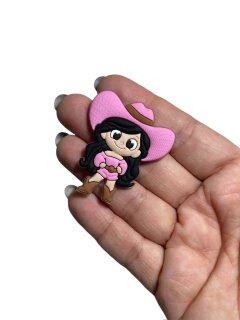APLIQUE EMBORRACHADO BOIADEIRA ROSA CLARO (2 UNIDADES) - Sonhos da Lorena