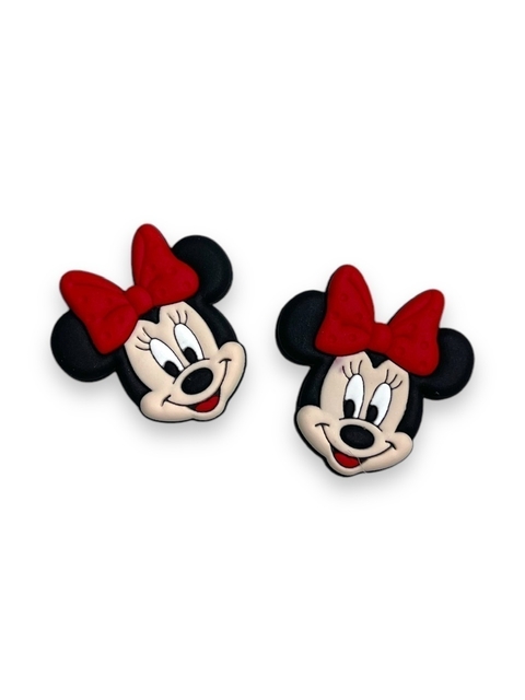 APLIQUE EMBORRACHADO PERSONAGEM MINNIE VERMELHA 3CM (2 UNIDADES)