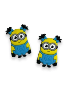 APLIQUE EMBORRACHADO MENINA MINIONS AZUL CLARO (MEU MALVADO FAVORITO) 3CM (2 UNIDADES) na internet