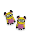 APLIQUE EMBORRACHADO MENINA MINIONS ROSA (MEU MALVADO FAVORITO) 3CM (2 UNIDADES)