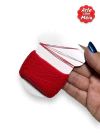 LINHA MAGICA (VERMELHO) ARTE COM MEIA