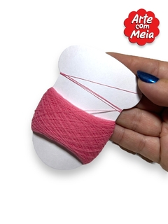 LINHA MAGICA (ROSA MEDIO) ARTE COM MEIA