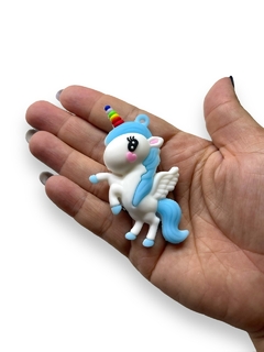 UNICORNIO AZUL BEBE PARA CHAVEIRO 7CM (1 UNIDADE) - comprar online