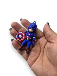 CAPITÃO AMERICA PARA CHAVEIRO 7CM (1 UNIDADE) - comprar online