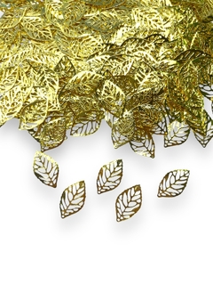 FOLHA DE METAL DOURADA 2,5CM (5 UNIDADES)
