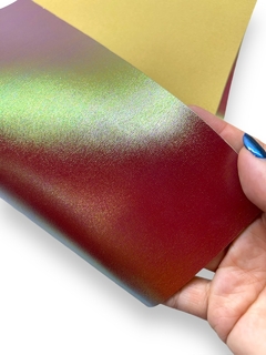 LONITA NAPA METALIZADA HOLOGRAFICA ROUGE 50X22CM 1 UNIDADE - comprar online