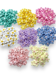 APLIQUE MINI FLOR BORDADA 1,5CM COM 5 UNIDADES - comprar online
