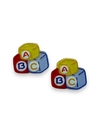 APLIQUE ACRILICO TRIO CUBO ABC 2CM CORES TRADICIONAIS (2 UNIDADES)