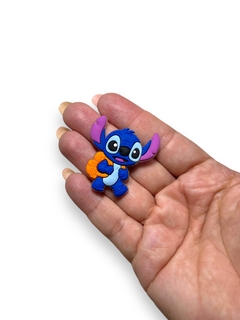 APLIQUE EMBORRACHADO ESCOLAR STITCH COM MOCHILA 3CM (2 UNIDADES) - Sonhos da Lorena