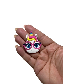 APLIQUE EMBORRACHADO UNICORNIO PUCKET 3CM (2 UNIDADES) - Sonhos da Lorena