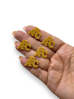 APLIQUE ABC (MARROM) COM 5 UNIDADES - comprar online