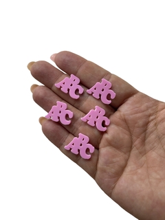APLIQUE ABC (ROSA) COM 5 UNIDADES - comprar online