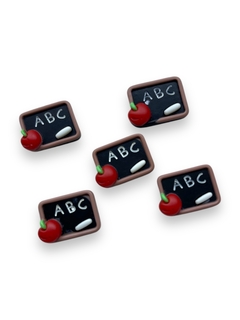 APLIQUES DE RESINA LOUSA PRETA 1,5CM (5 UNIDADES) - comprar online