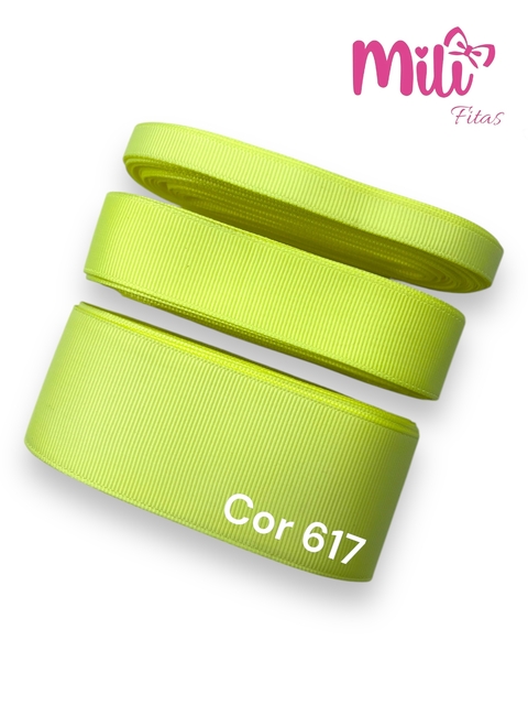 FITA GORGURÃO LISO MILI COR 617 BABY MAIZE COM 10 METROS - comprar online