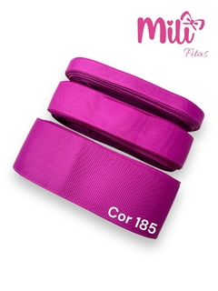 FITA GORGURÃO LISO MILI COR 185 RASPBERRY ROSE COM 10 METROS - comprar online